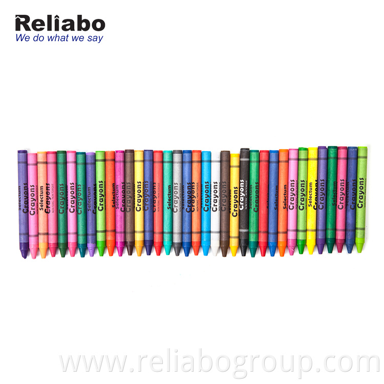 Reliabo Chinese Factory Customized Company Logo Printing Kids Multicolor Crayon Pen